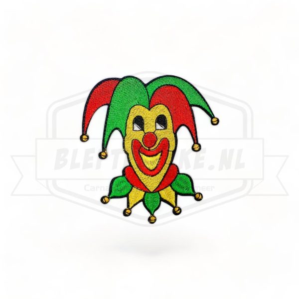 Embleem Clown Rood / Geel / Groen