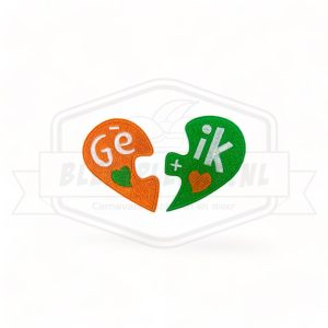 Embleem Ge+Ik Groen - Oranje Open