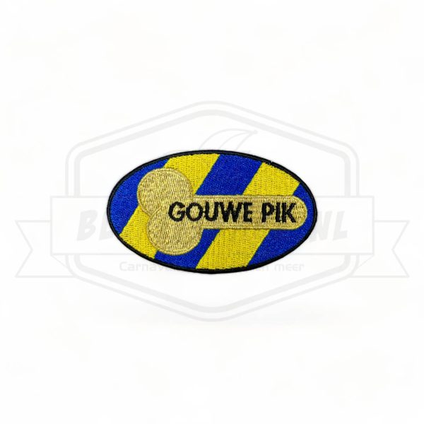 Embleem Gouwe Pik Blauw / Geel