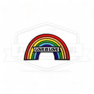 Embleem Love Is Love Regenboog