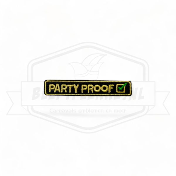 Embleem Partyproof