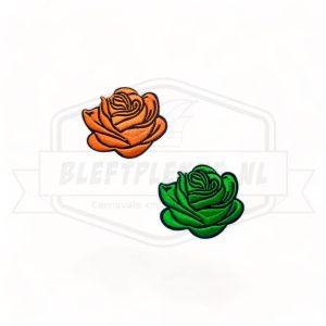 Embleem Roos Groot Groen / Oranje