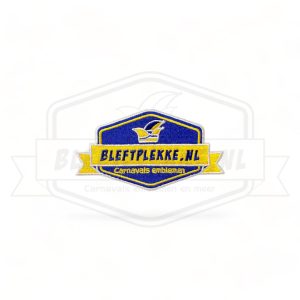 Embleem Bleftplekke.nl Logo Blauw / Geel