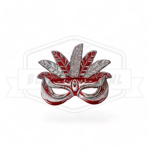 Embleem Masker Rood / wit