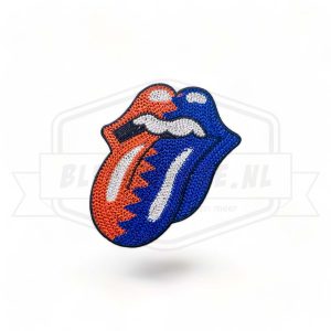 Embleem Rolling Stones Oranje / Blauw