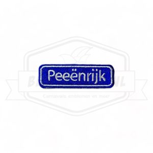 Embleem Straatbord Peeënrijk