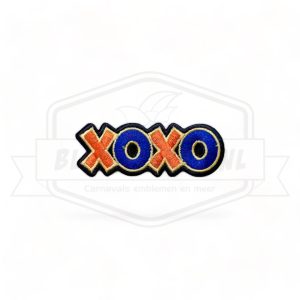 Embleem XOXO Oranje / Blauw