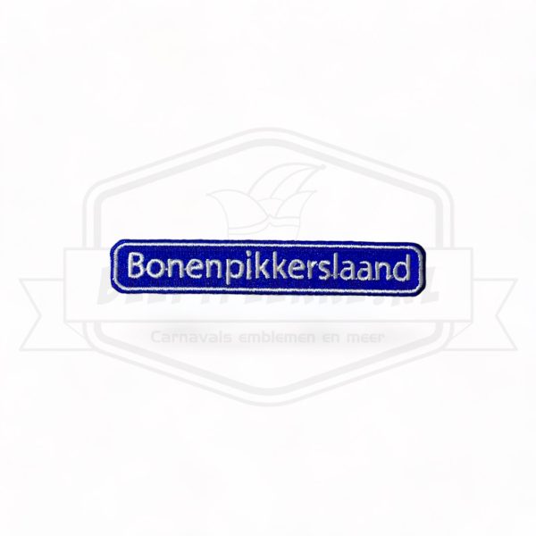 Embleem straatbord Bonenpikkerslaand