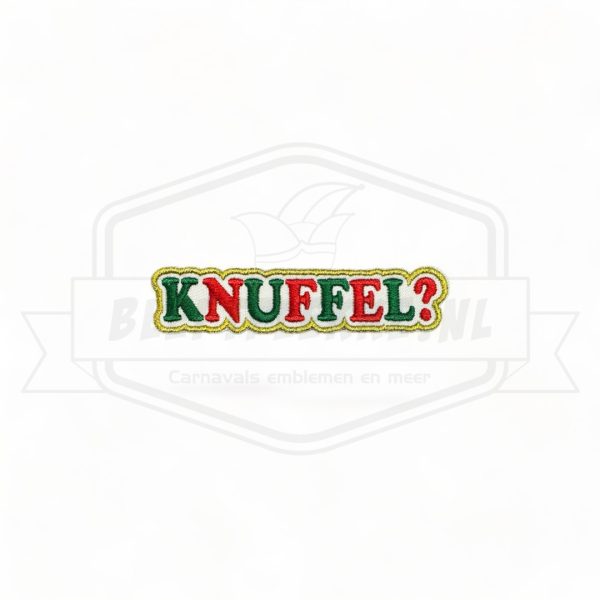 Embleem Knuffel Rood / Groen