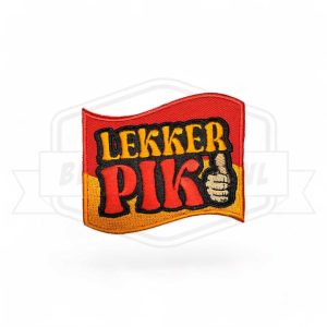 Embleem Lekker Pik Rood Oranje