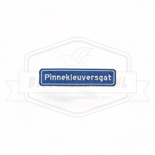 Embleem Pinnekleuversgat Straatbord