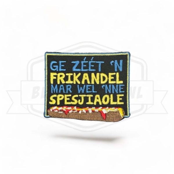 Embleem Spesjiaole Frikandel Blauw / Geel