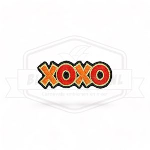 Embleem XOXO Oranje / Rood