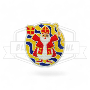 Embleem Sinterklaas Blauw / Geel