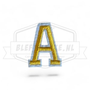 Letter A - Embleem Alphabet Geel