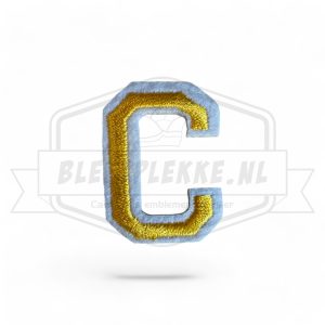 Letter C - Embleem Alphabet Geel