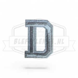 Letter D - Embleem Alphabet Wit