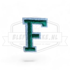 Letter F - Embleem Alphabet Groen