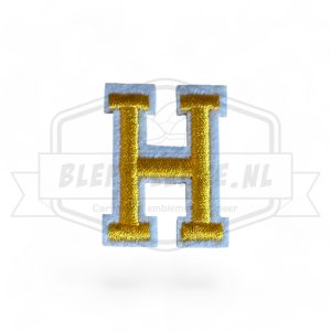 Letter H - Embleem Alphabet Geel