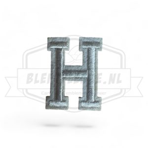 Letter H - Embleem Alphabet Wit