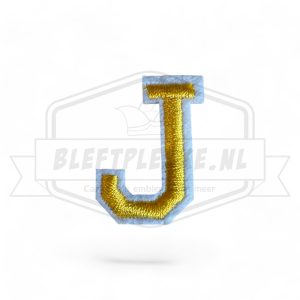 Letter J - Embleem Alphabet Geel