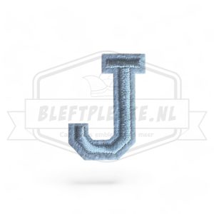 Letter J - Embleem Alphabet Wit