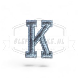 Letter K - Embleem Alphabet Wit