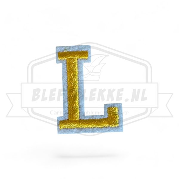 Letter L - Embleem Alphabet Geel