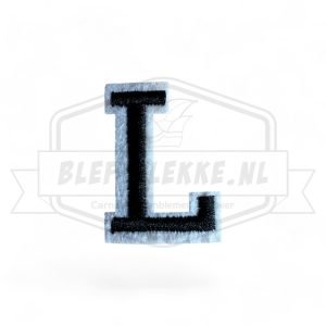 Letter L - Embleem Alphabet Zwart