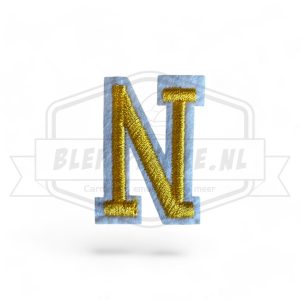 Letter N - Embleem Alphabet Geel