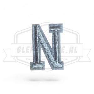 Letter N - Embleem Alphabet Wit