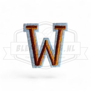 Letter W - Embleem Alphabet Oranje