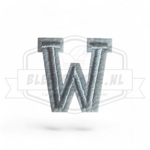 Letter W - Embleem Alphabet Wit