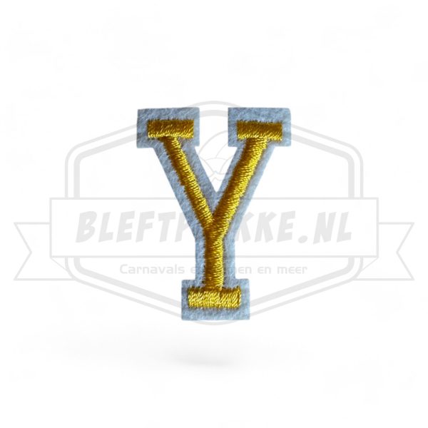 Letter Y - Embleem Alphabet Geel