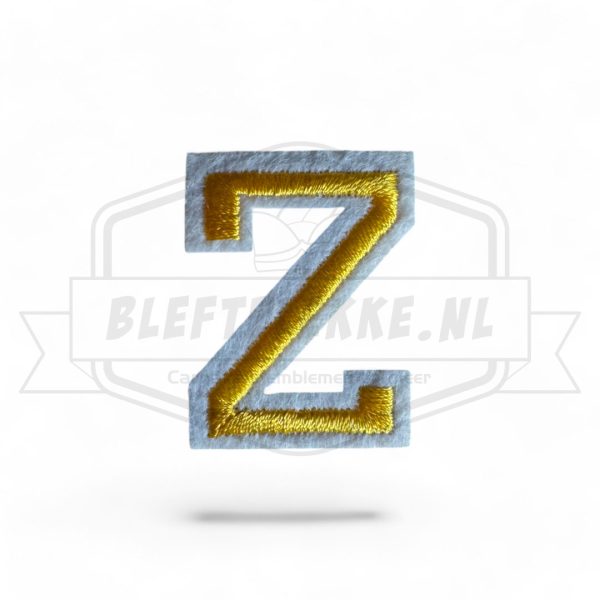 Letter Z - Embleem Alphabet Geel