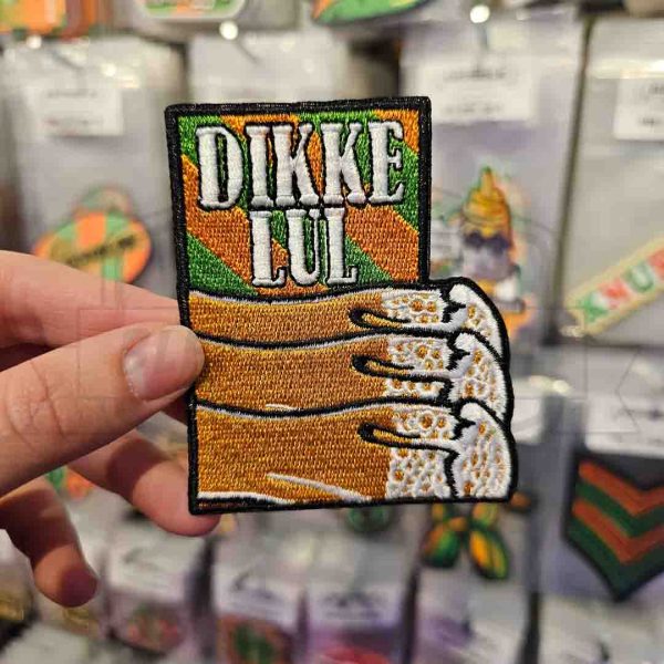 Embleem Dikke lul 3 bier Groen/Oranje