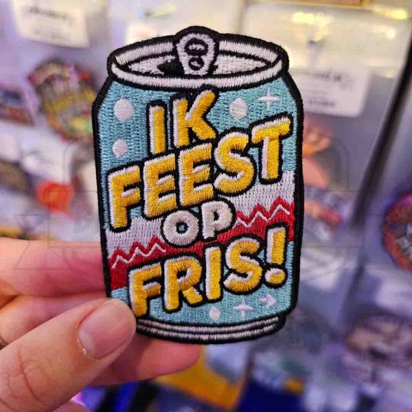 Embleem Ik feest op fris!