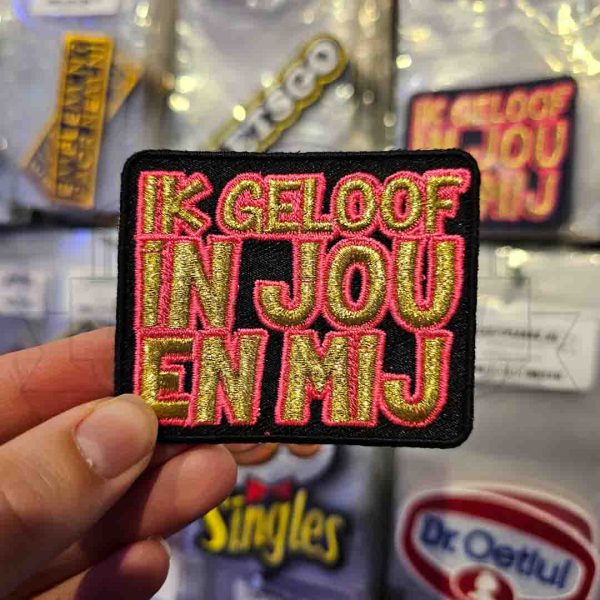 Embleem Ik geloof in jou en mij