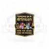 Embleem vanavond ga ik drinken, wie me vind mag me houden - Studio Asjemenou