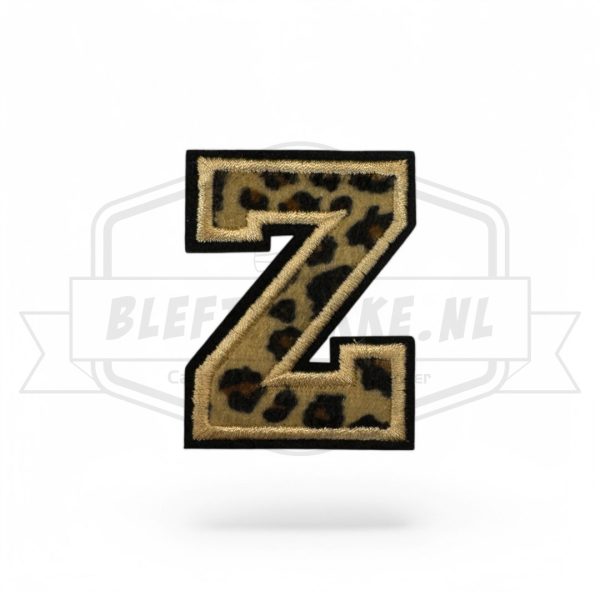 Carnavals embleem letter panter print - Z