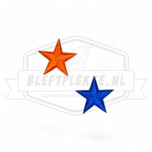 Embleem Sterren Middel Blauw / Oranje patch