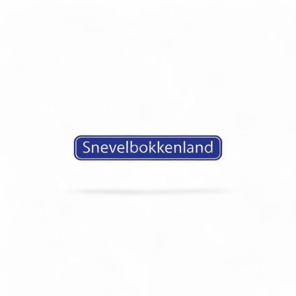 Embleem Straatbord Snevelbokkenland