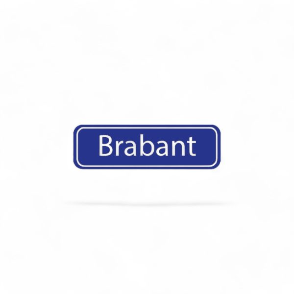 Embleem straatbord Brabant