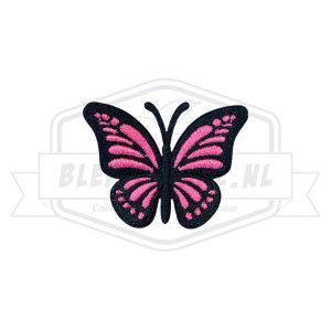 Embleem Roze Vlinder Carnavals patch