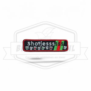 Embleem Shotjesss Rood / Groen Kaaiendonk Wringersgat Carnavals Sticker