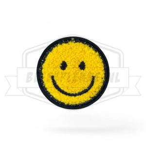 Embleem Smiley Badstof