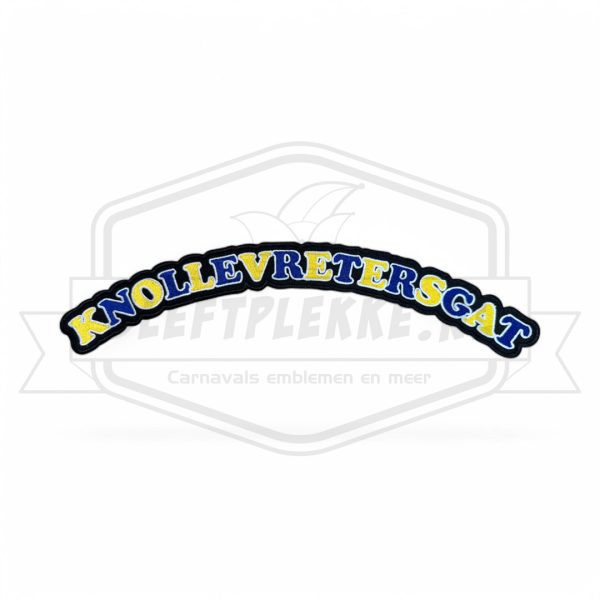 Rug embleem Knollevretersgat Boog Carnavals Patch