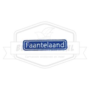 Embleem Raamsdonksveer Faantelaand Carnavals Patch