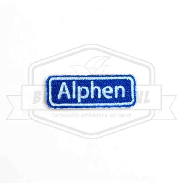 Embleem Straatbord Alphen Struivenlaand Carnavals Patch
