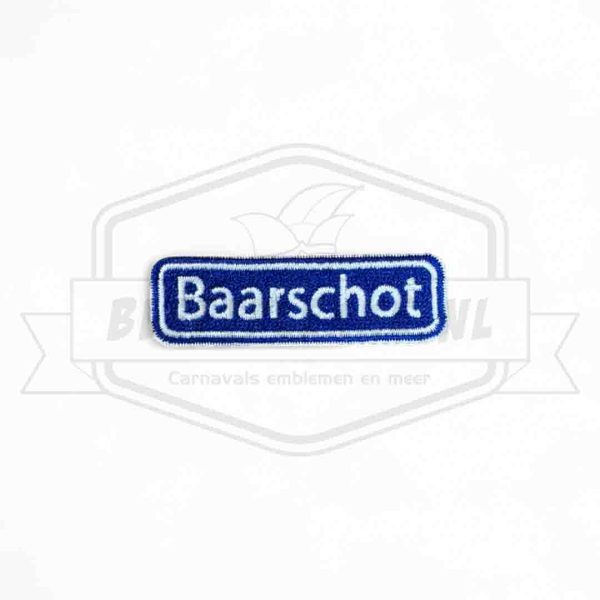 Embleem Straatbord Baarschot Knopspeldjesrijk Carnavals Patch